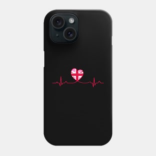 Pink Union Jack Heartbeat Phone Case