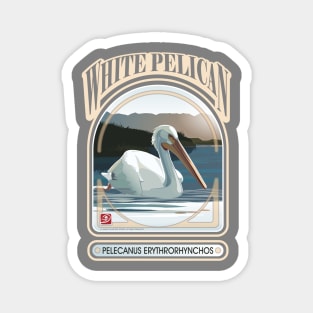 White Pelican Magnet