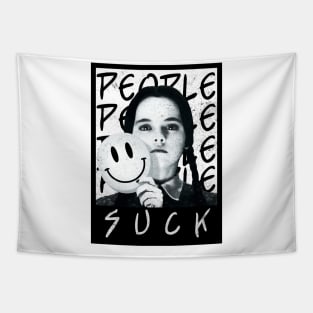 People suck W. Addams Tapestry