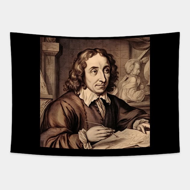 Blaise Pascal scientific Tapestry by ComicsFactory