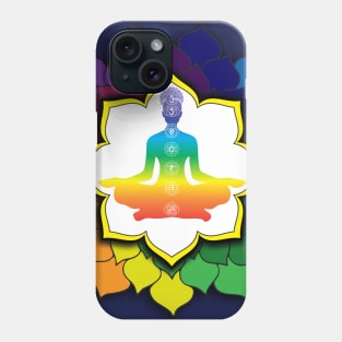 Floral Meditation Mandala Phone Case