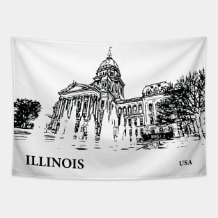 Illinois State USA Tapestry