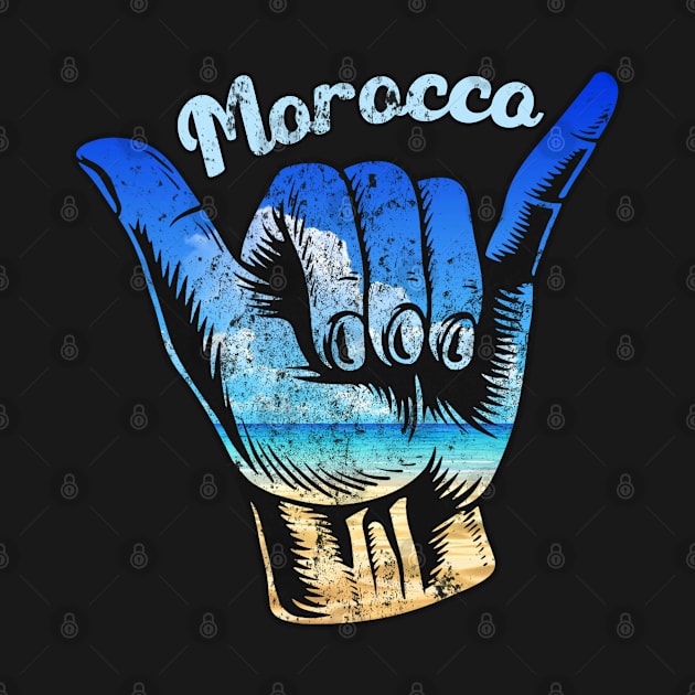 Morocco shaka hand. Morocco surfing . Perfect present for mother dad friend him or her by SerenityByAlex