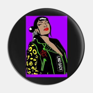 Diné Punk Woman Pin