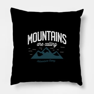 Outdoors Mountains Vintage Look design - Camping Gift Pillow