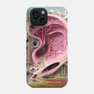 Pink Fantasy ear anatomy Phone Case