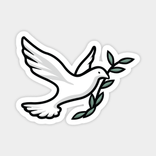 Dove with Olive Branch Magnet