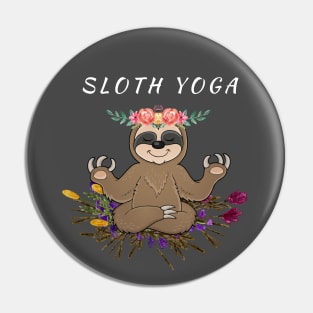 Sloth yoga Pin