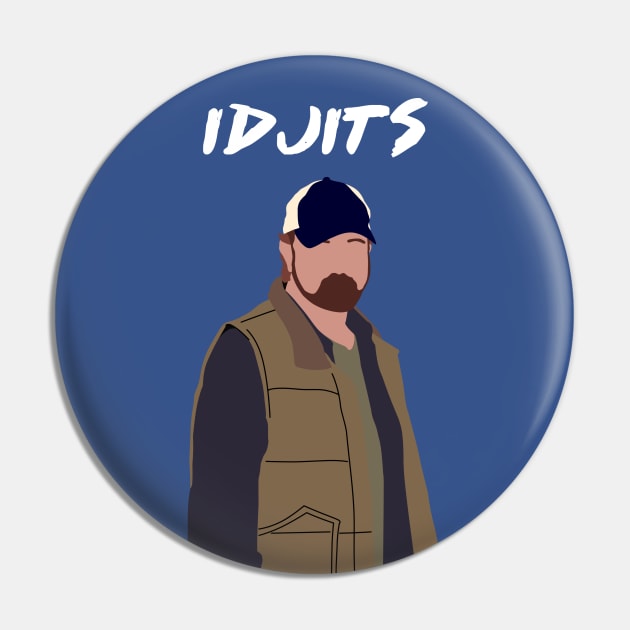 Supernatural Bobby Singer Pin by OutlineArt