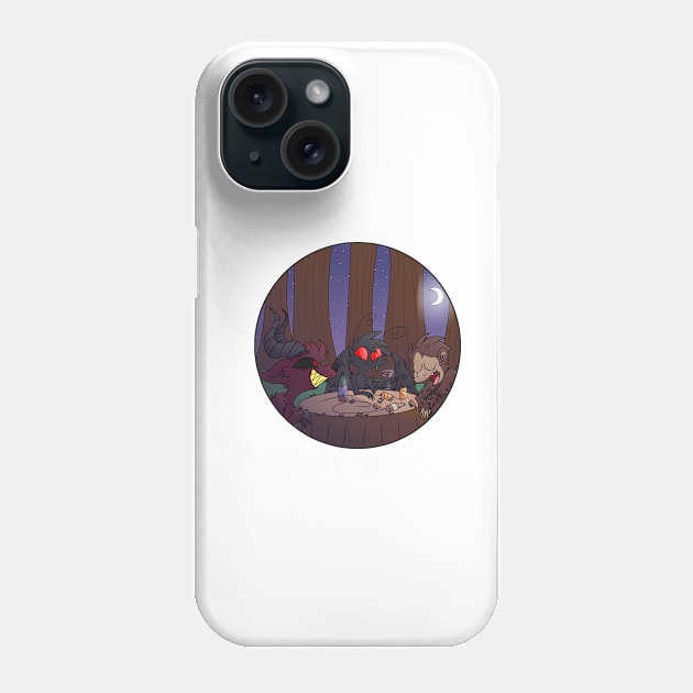 three spooky monsters hanging out Phone Case by RainbowRat3