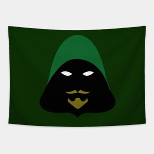 Minimalist Green Arrow Tapestry