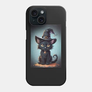 Halloween Witch Kitten Phone Case