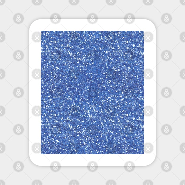 Blue Glitter Art | Gritty Textures | Abstract Background Magnet by DesignsbyZazz