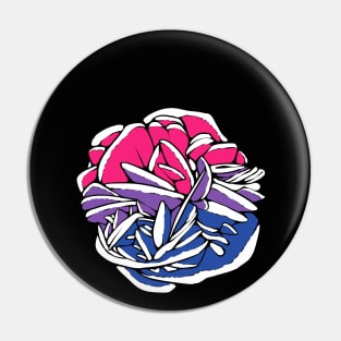 Bisexual Pride Flag Desert Rose Mineral Mineralogy Geology Pin