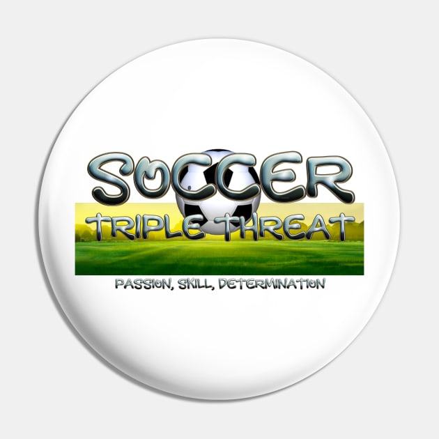 Soccer Triple Pin by teepossible