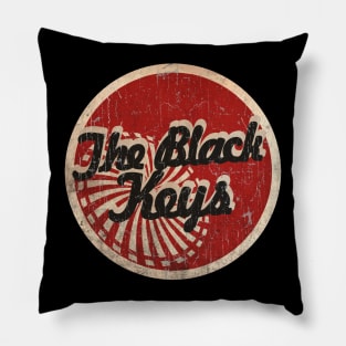 vintage art Black Key Pillow