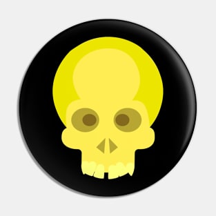 Halloween Yellow Skull Pin