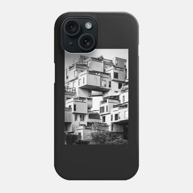 Habitat 67 Montreal Monochrome Phone Case by TokyoLuv