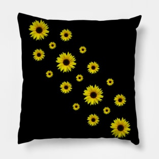 sunflowers sunflower sunflowerfield bloom flowers Pillow