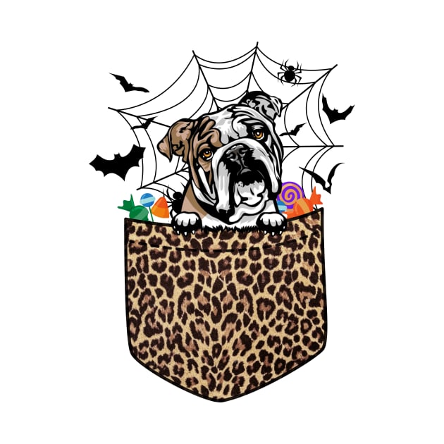 Cute Bulldog Dog Lover Gift Leopard Bulldog Halloween by saugiohoc994