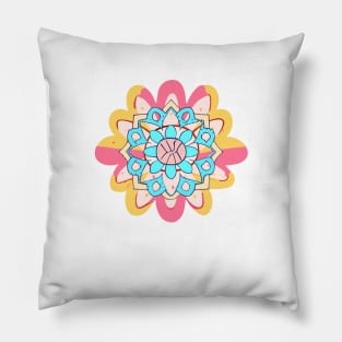 mandala Clamber drawing Pillow