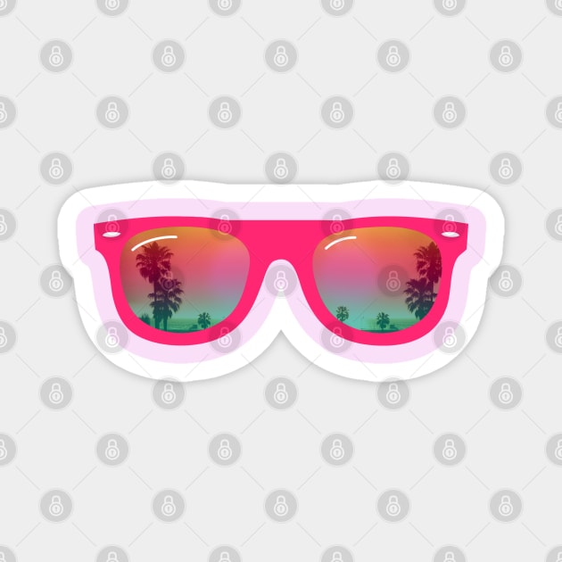 Sunglasses Magnet by wamtees