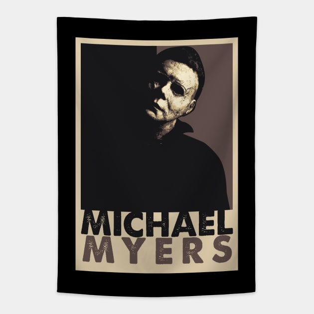 Michael Myers Pop Art Style Tapestry by mia_me