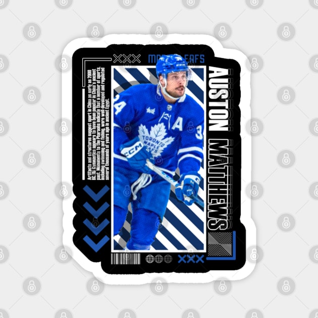 Auston Matthews Paper Poster Version 10 Magnet by art.Hamdan