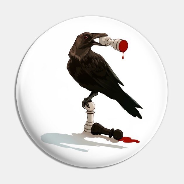 Murder of Crows Pin by paintedmonk