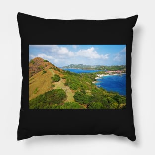 The view from Fort Rodney on Pigeon Island Gros Islet Pillow