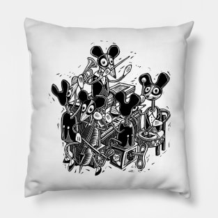 Mouse Band Windup Toy Pillow