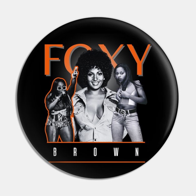 Foxy brown +++ 90s retro Pin by TelorDadar