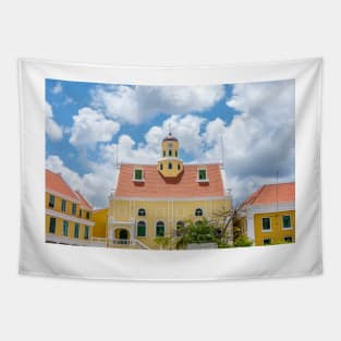 Fortkirche aka Fort Church in Fort Amsterdam Willemstad Curacao Tapestry