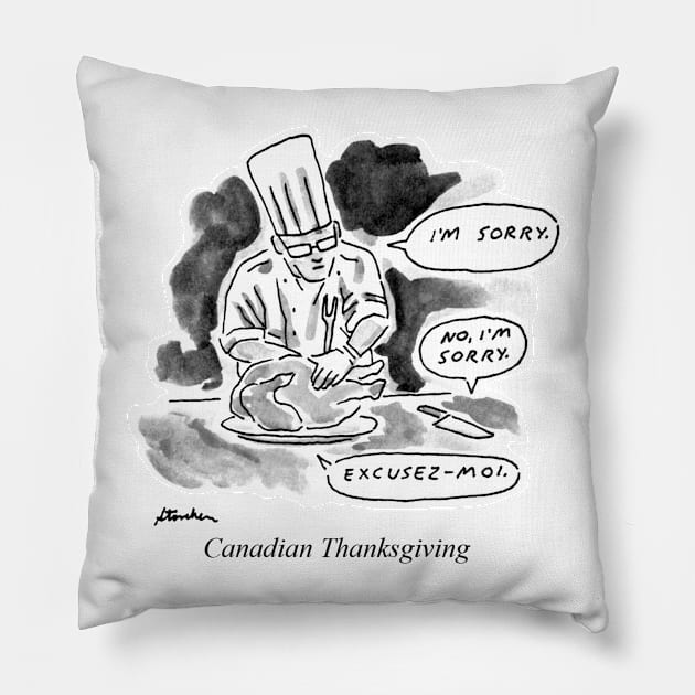 Canadian Thanksgiving Pillow by andrewstoveken