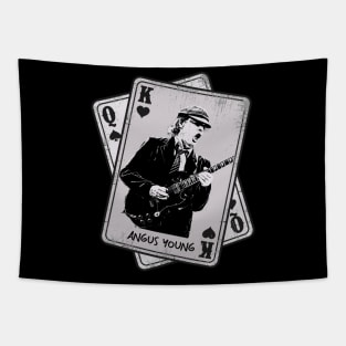 Retro Angus Young Card Style Tapestry