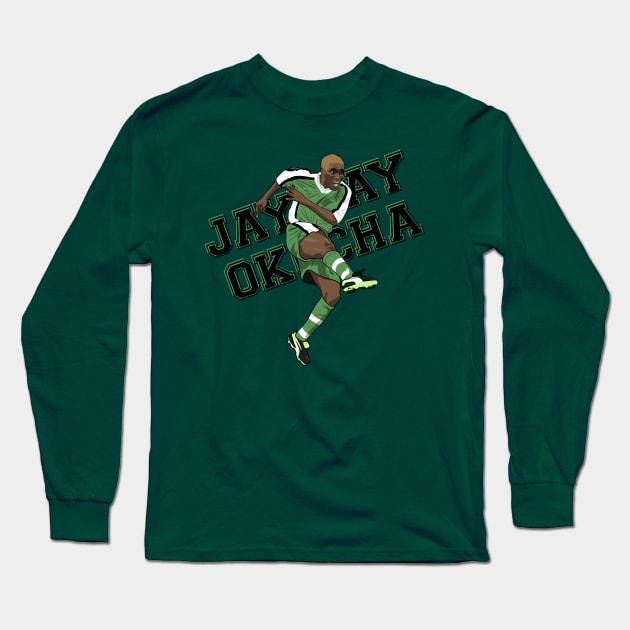 NostalgiaUltra Jay Jay Okocha Nigeria Football Long Sleeve T-Shirt