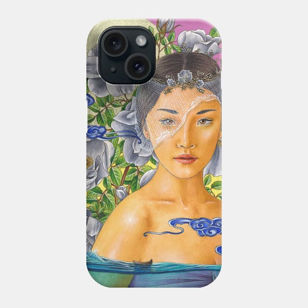 Moon River Phone Case by MJWilliamArt