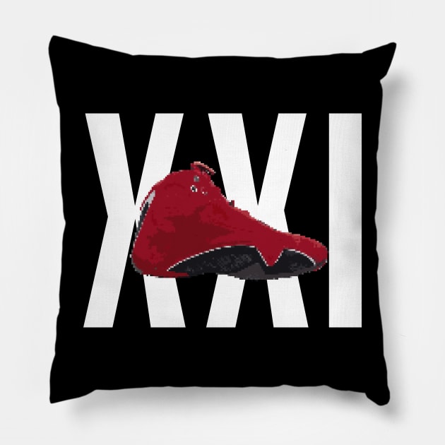 AJ XXI Pillow by Buff Geeks Art