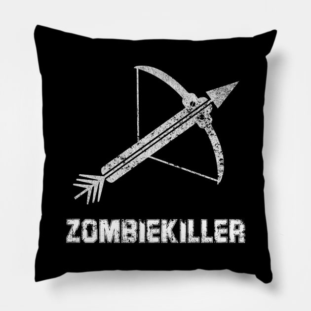 Crossbow Zombiekiller Pillow by HBfunshirts