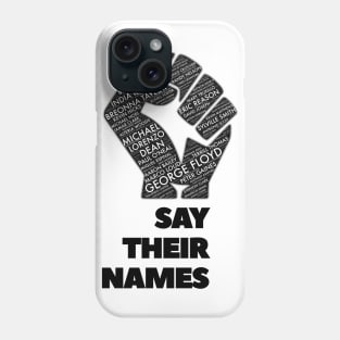 Black Power - Say Their Name Phone Case