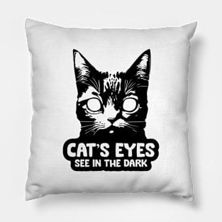 Cat and dark Pillow