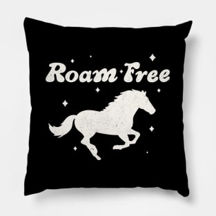 Wanderlust Wild and Free Horse Pillow