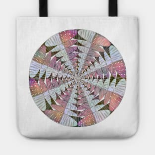 Crazy Speckled Mandala - Intricate Digital Illustration, Colorful Vibrant and Eye-catching Design, Perfect gift idea for printing on shirts, wall art, home decor, stationary, phone cases and more. Tote