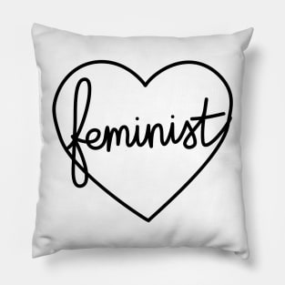 Feminist Hand Lettered Pillow