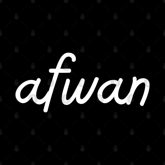 afwan - white by habibitravels