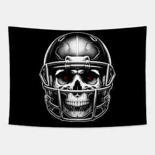 Final Quarter Fiend: Skull in Armor Tapestry