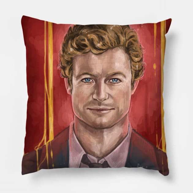 Mentalist Pillow by JessicaJaneAusten