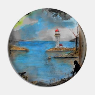 Lighthouse bay Pin