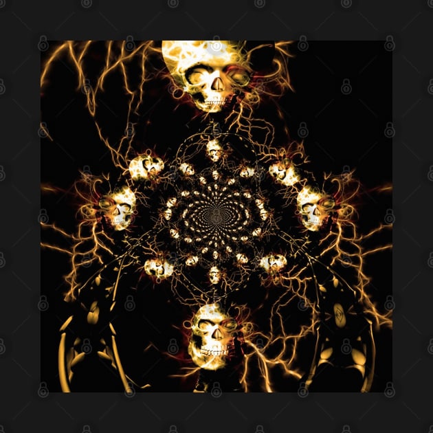 Skull fractal by rolffimages