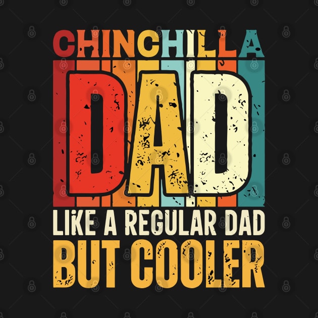 chinchilla Dad Like a Regular Dad but Cooler Design for Fathers day by rhazi mode plagget